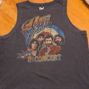 Black The WHO Graphic Concert Tank Top
